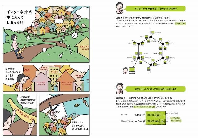 マンガを通じてドメイン名・DNSを気軽に学習できる