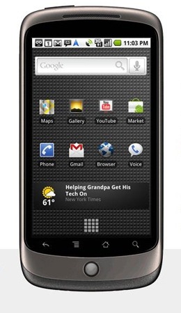 Android 2.1を搭載したスマートフォン「Nexus One」