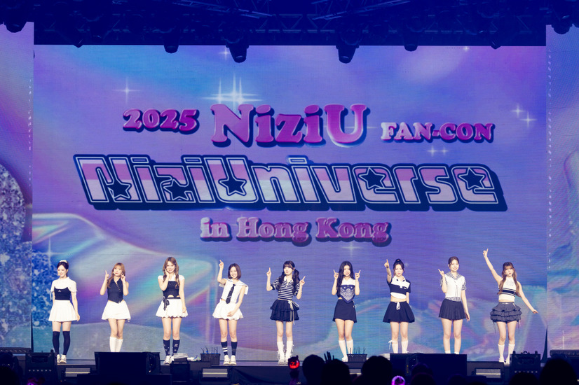 香港単独公演『2025 NiziU FAN-CON ｰNiziUniverseｰ in Hong Kong』コンサート写真　撮影：河村美貴（田中聖太郎写真事務所）
