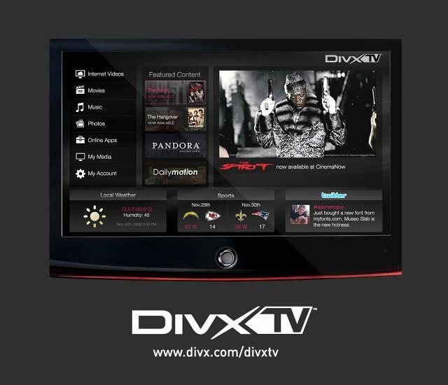 「DivX TV」イメージ画面