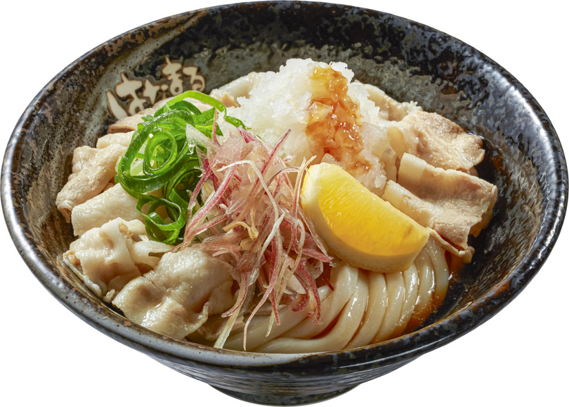 ３種薬味で食べる 豚しゃぶうどん　(中)880円