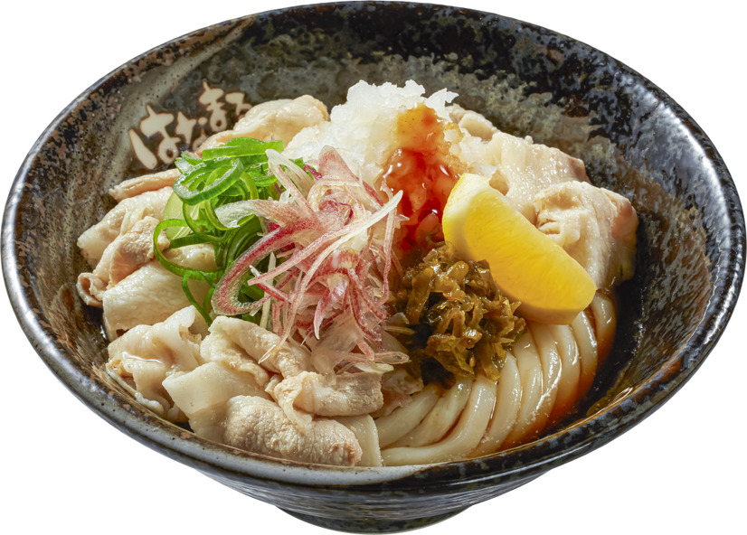 ３種薬味で食べる 青唐入り豚しゃぶうどん　(中)930円