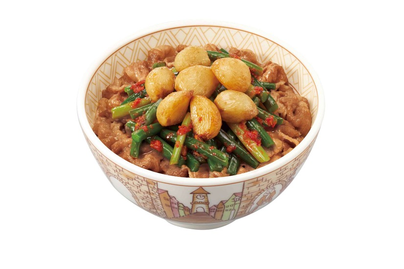 ダブルニンニク牛丼　(並盛) 760円