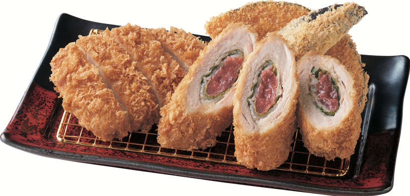 梅しそ巻とロース御膳