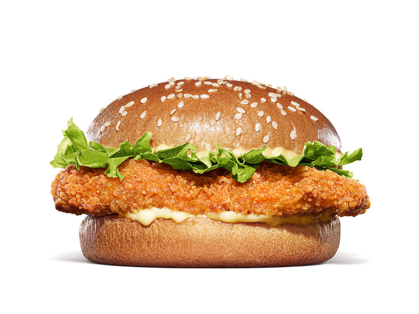 クラシック スモーキーフライドチキンバーガー　単品540円、セット840円