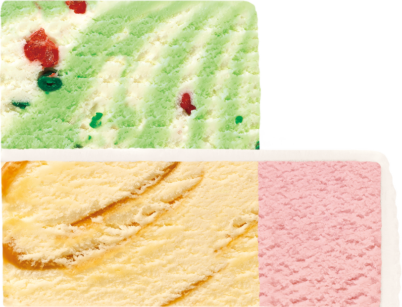 【フレーバー】上段：ポッピングシャワー　下段：内側から キャラメルリボン、ストロベリー