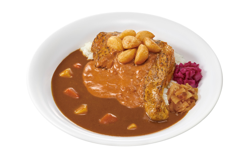 にんにくバターチキンソースカレー　（並盛）960円
