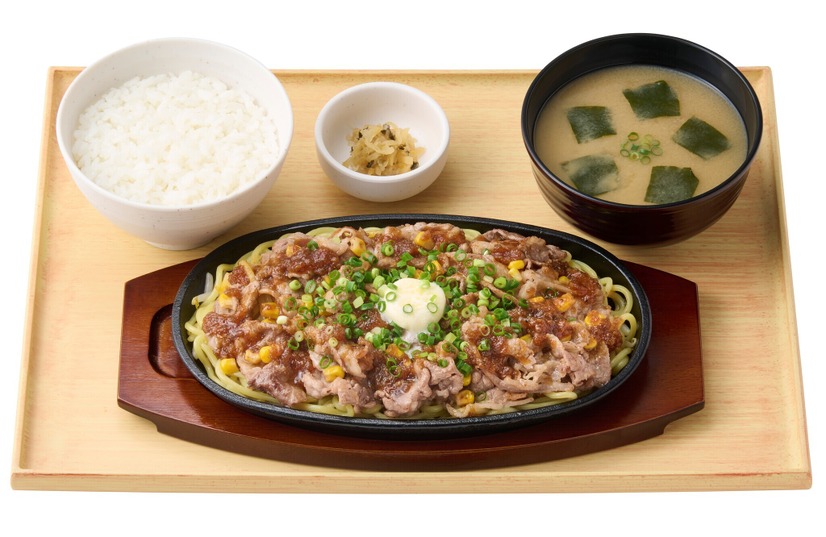 【お肉2倍】牛バターちゃんぽん焼定食　1,550円