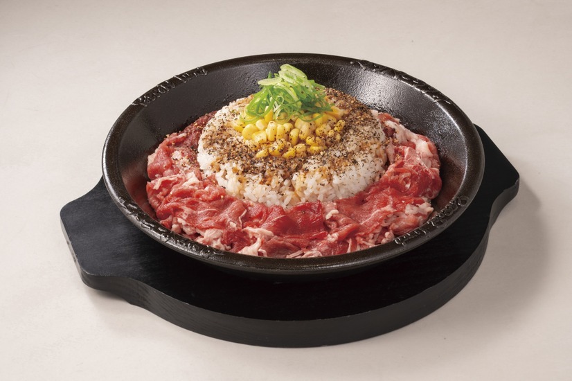 肉の日WEEK　お肉大盛ビーフペッパーライス（ライス普通）お肉増量（税込み1,090円）