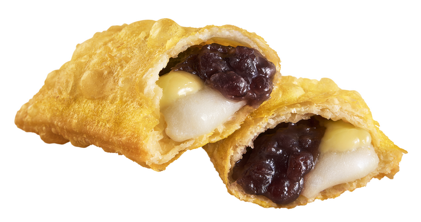 あんバターとおもちの月見パイ