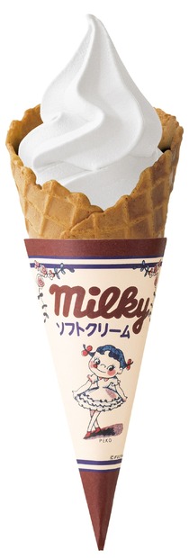「プレミアムmilkyソフトクリーム」コーン480円（税込）