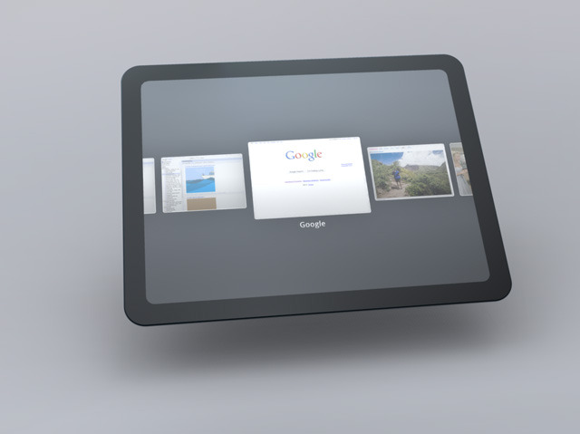 Chrome OS搭載のタブレットのコンセプト画像
