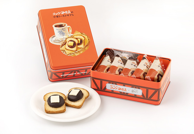 コメダ珈琲店の小倉トーストサブレ 5個入＜スぺシャル缶＞2,052円(本体価格1,900円)