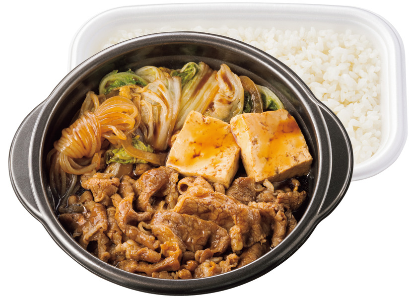 鍋タイプ W牛すき焼き弁当(肉2倍)　1,050円