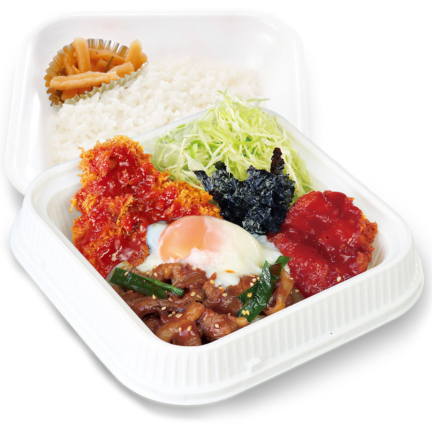 牛豚鶏のプルコギビビンカツ弁当(税込1,069円)