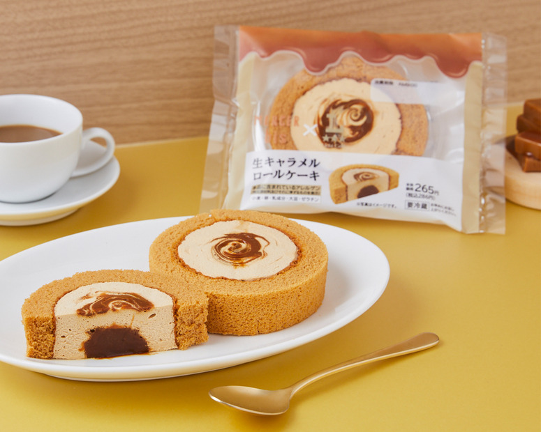 「UC×MERCER bis　生キャラメルロールケーキ」税込286円