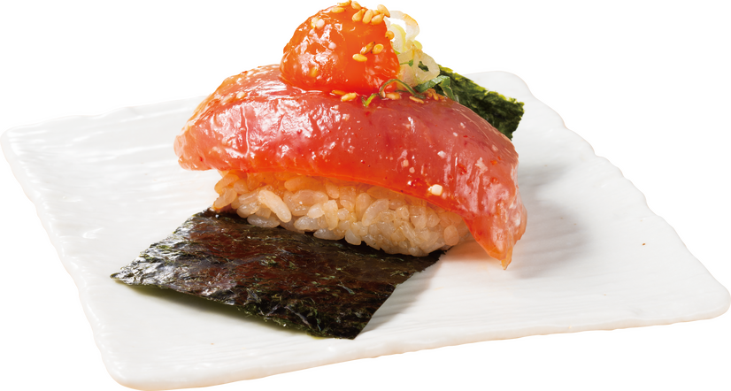 厚切りびんちょう鮪のユッケ風(税込209円）