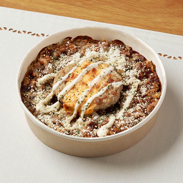 とろーり濃厚デミグラスソースのハンバーグドリア（税込599円）