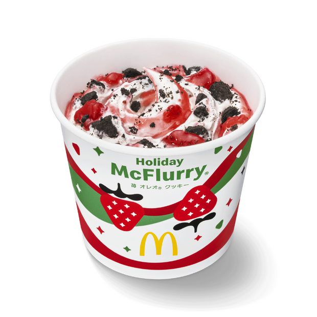 マックフルーリー 苺 オレオ クッキー　340 円～