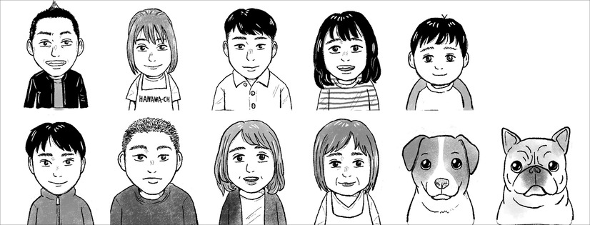 『柔道３兄弟と天然ママと僕～はなわの楽しい子育て～』（C）徳間書店