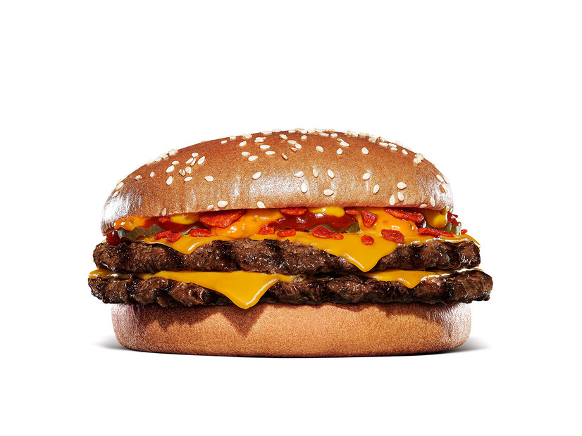 ダブルスパイシーにんにく・ガーリックバーガー　単品1,190円、セット1,490円