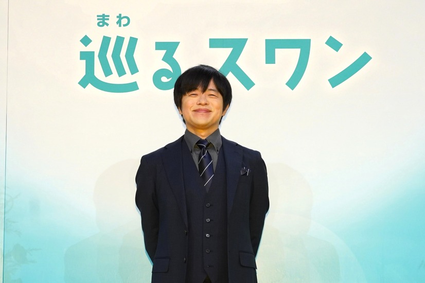 2027年度前期連続テレビ小説「巡(まわ)るスワン」の制作発表・主演会見(C)NHK