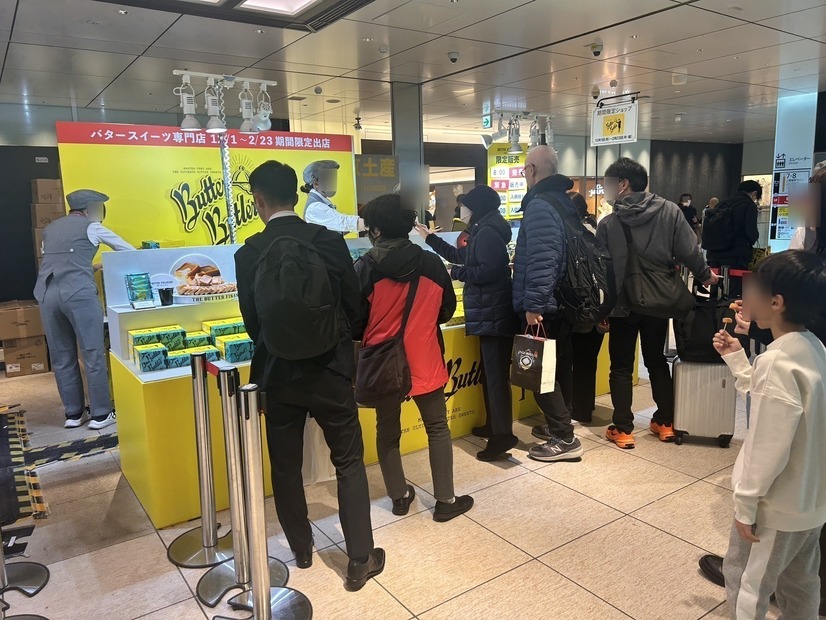 バターバトラー期間限定出店の店舗前【撮影／新里陽子】