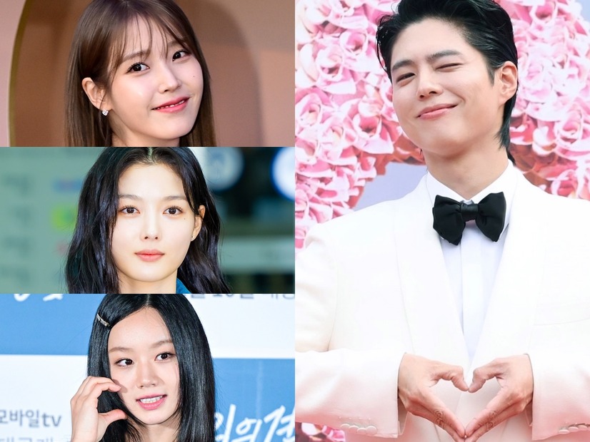 5冠に輝いたパク・ボゴム、共演女優3人と“仲良しツーショット”　カップル運に恵まれた一日【PHOTO】