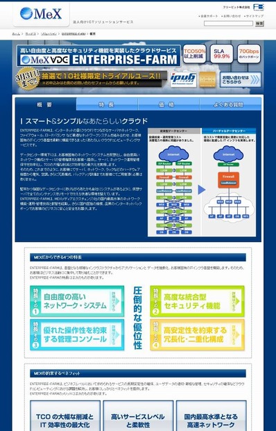「MeX VDC」サイト（画像）