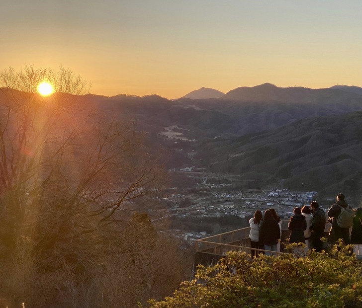 宝登山の初日の出