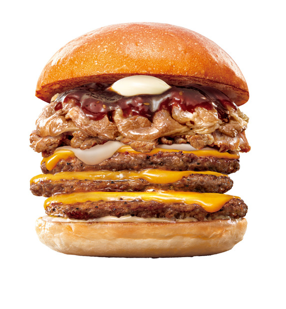 トリプル絶品チーズ牛カルビバーガー（税込1,090円）