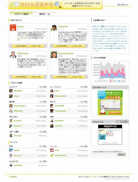 「ついっぷるナビ」サイト（画像）