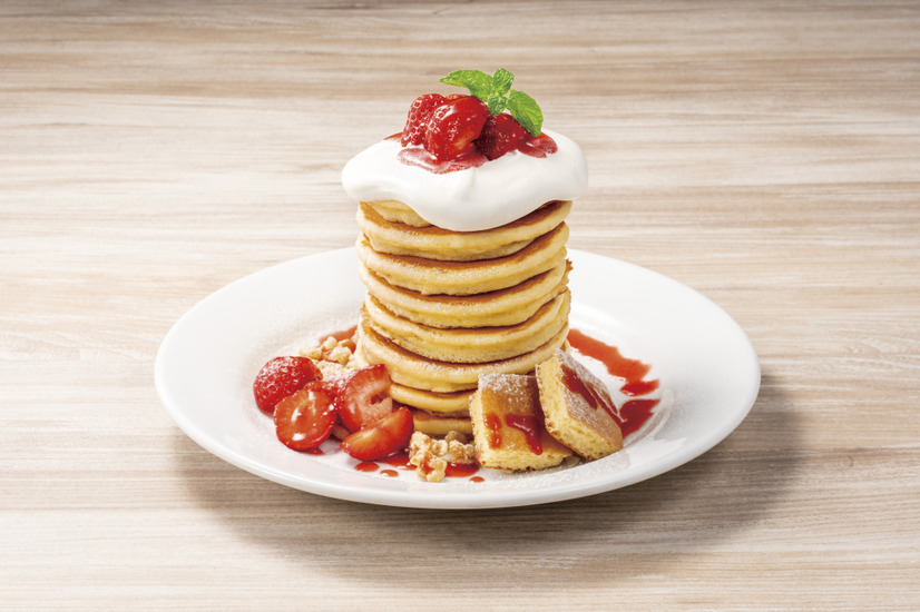 あまおうのタワーパンケーキ（税込1,969円）