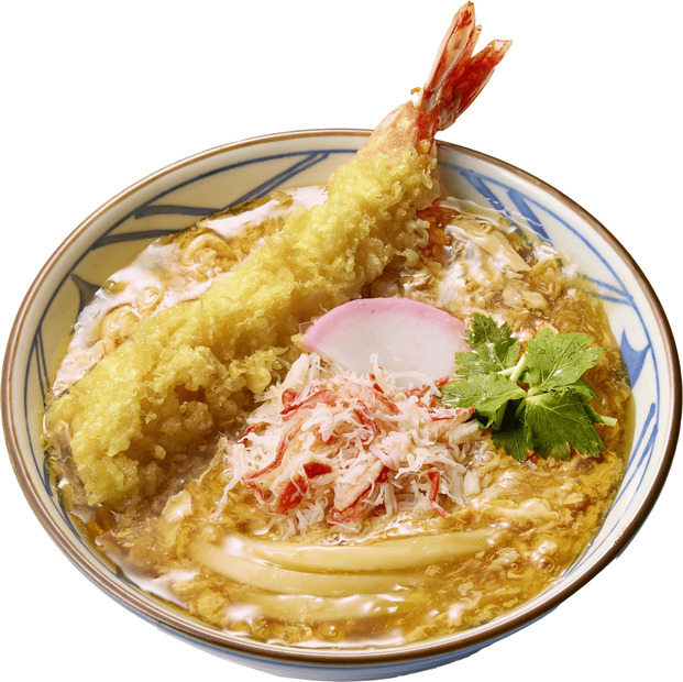 『大海老天と本ずわい蟹の玉子あんかけうどん』（並）990円（大）1,170円