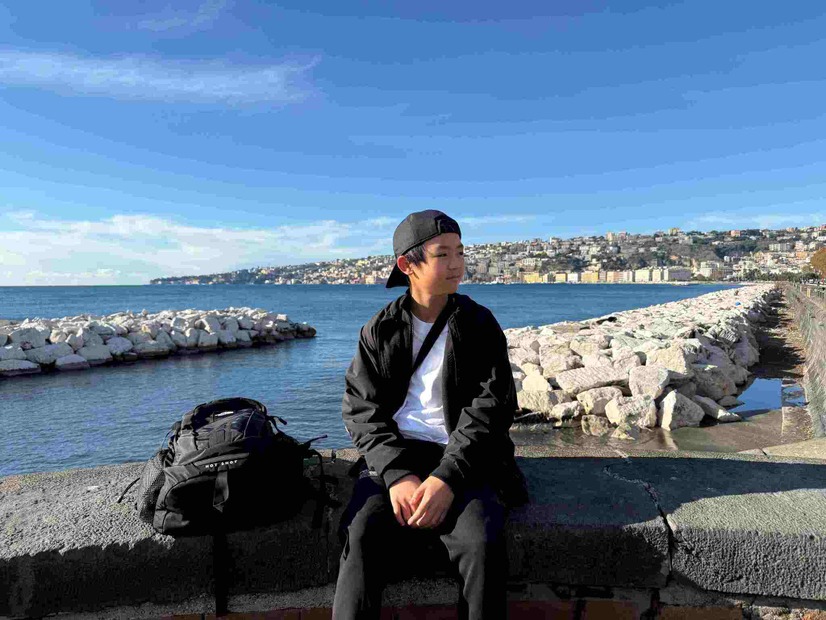 ピザの本場イタリア・ナポリで修行する成本豊穂くん（C）フジテレビ