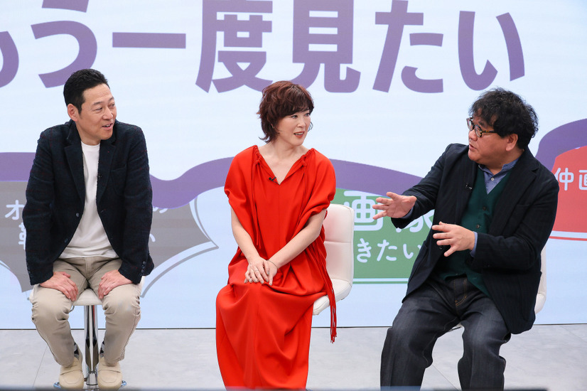 左から）東野幸治・寺島しのぶ・カンニング竹山（C）MBS