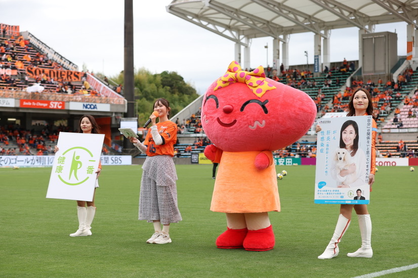 清水エスパルスホームゲーム（VS.東京ヴェルディ戦）啓発