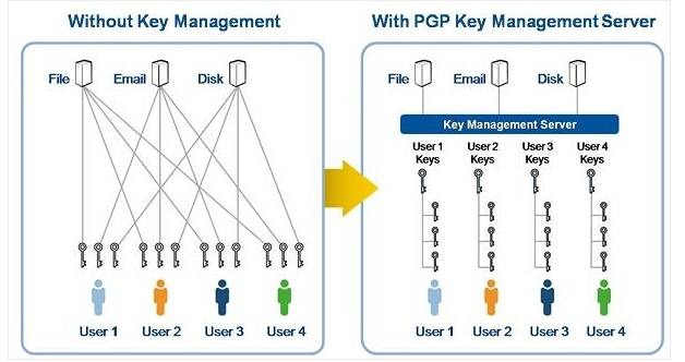 PGP Key Management Server概念図