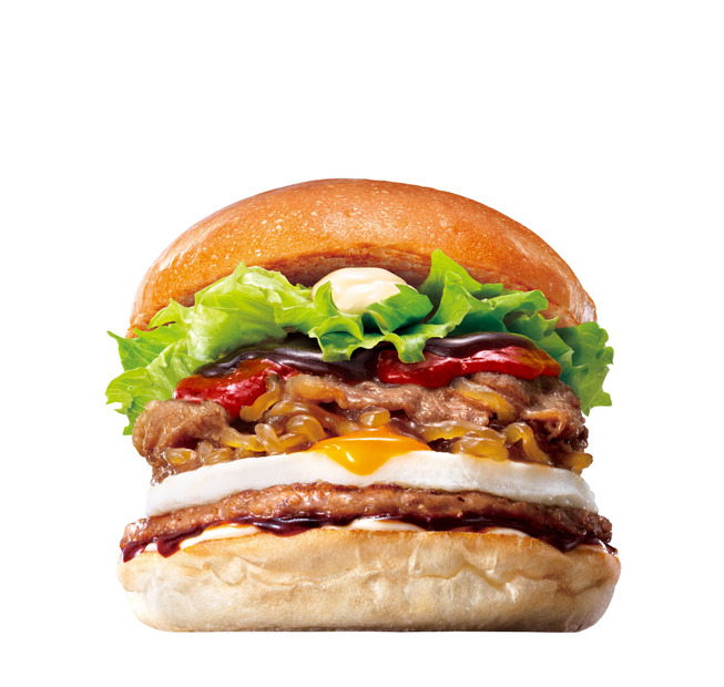 旨辛とろたま牛すき焼きバーガー　640円（税込）