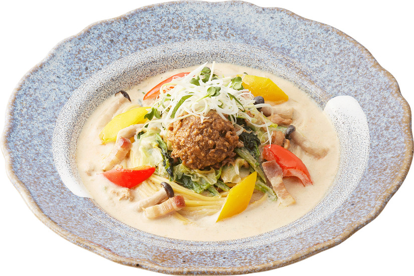 国産鶏そぼろと野菜の豆乳仕立て～鶏ごま担々～（税込1,199円）