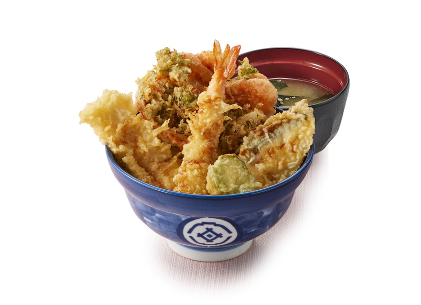 早春海老天丼（みそ汁付）1,090円（税込）