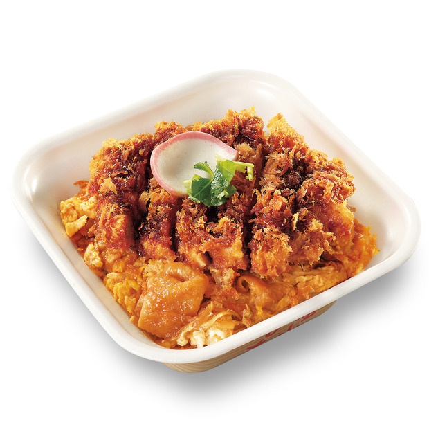 出汁醤油カツ on the 親子丼弁当(竹)(税込1,069円)