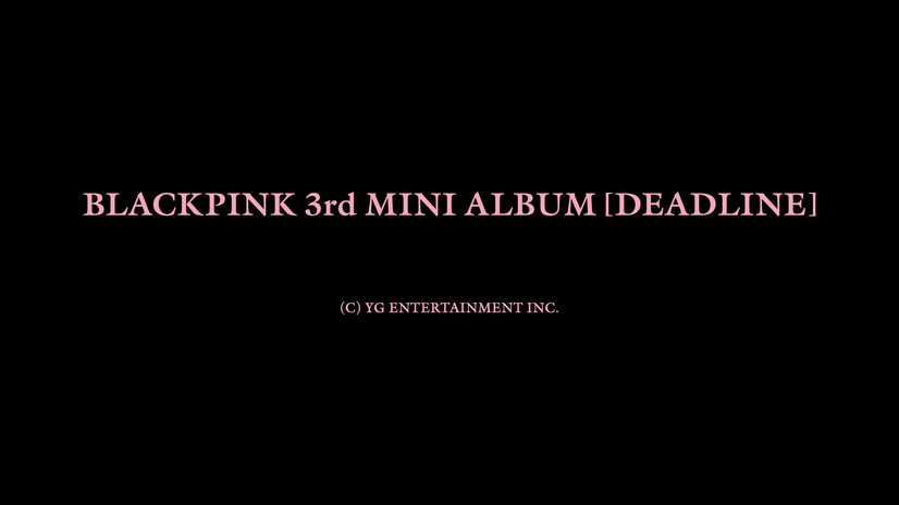BLACKPINK『DEADLINE』告知ビジュアル