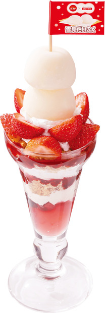 いちごと雪見だいふくのパフェ（税込999円）