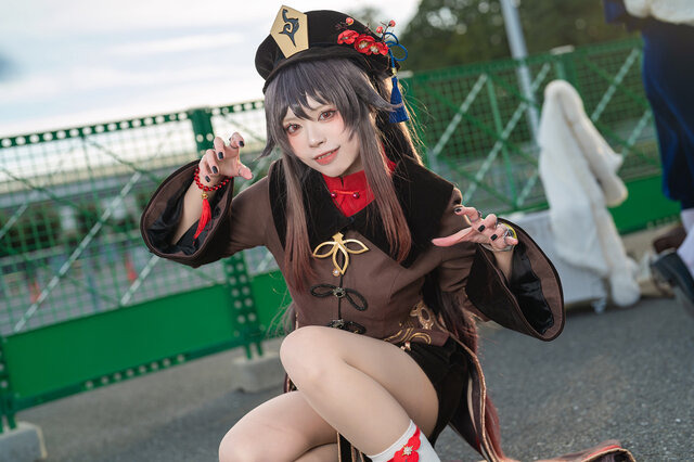 胡桃『原神』／梅桃うに（X：@_yusura_uni）