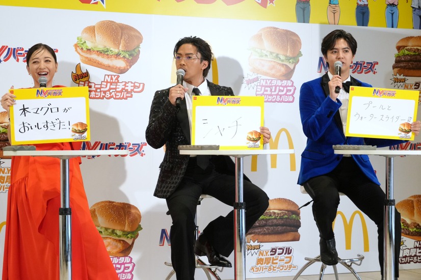 （左から）みちょぱ、数原龍友、片寄涼太【撮影：小宮山あきの】