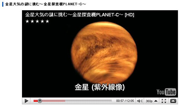 紫外線で撮影した金星