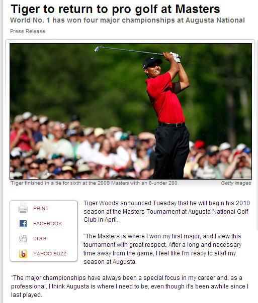 Tiger Woods.com