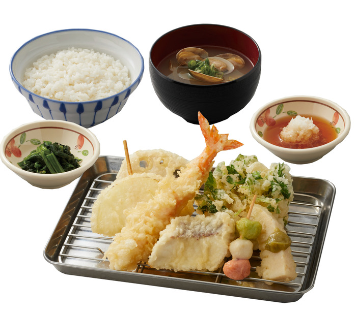 真鯛と筍の天ぷら定食　1,390円（税込）