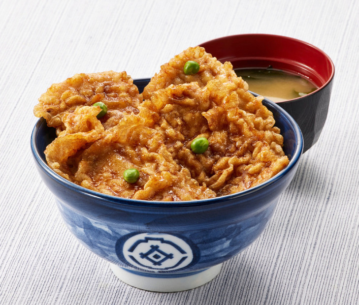 たれづけ豚ロース天丼（みそ汁付）豚ロース天　4枚　1,260円(税込)
